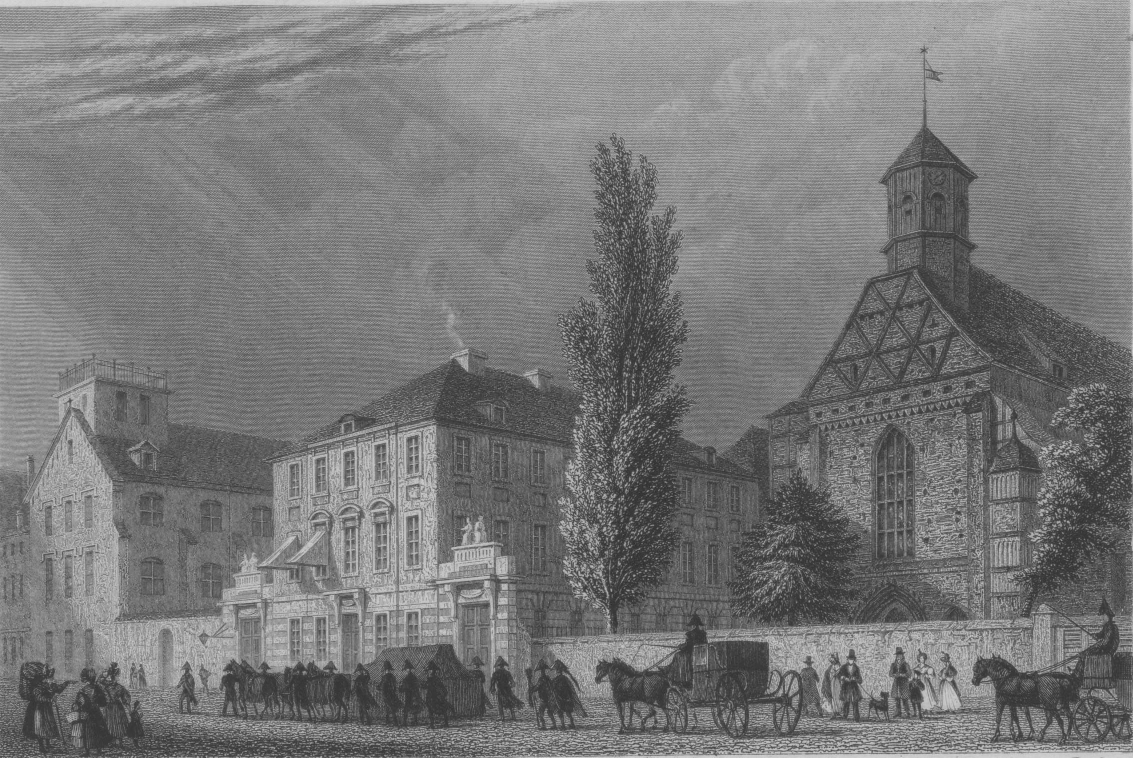Die Klosterkirche und das Gymnasium zum grauen Kloster